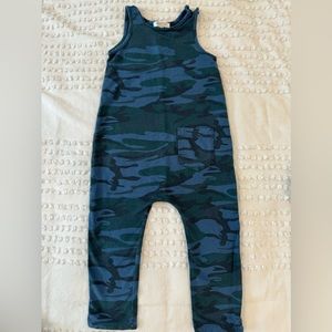 Joah Love Blue Camo Jumpsuit 4T